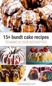 These mini bundt cake recipes will truly rock your world! 15 Instant Pot Bundt Cake Recipes