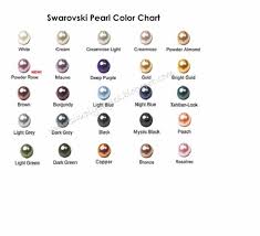 Simply Styles Swarovski Pearl Color Chart