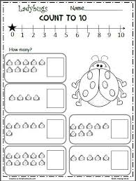 Free Ladybug Counting Worksheet Up To 10 Madebyteachers Spring Worksheet Counting Worksheets Worksheets Free