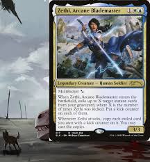 Zethi, Arcane Blademaster Spell Copy Commander Deck Magic EDH MTG  Ready-to-Play