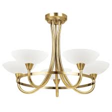 Choose from an impressive ceiling lights make a dramatic visual impact and are a great way to set the tone for a room's decor. Lighting Antique Brass 5 Light Fitting All Lighting Cookes Furniture