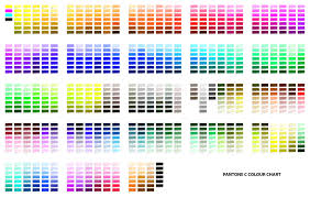 pantone c colour chart