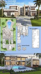 Plan 86052bw Marvelous Contemporary House Plan With Options Plan Maison Architecte Plan Maison Moderne Architecture De Maison
