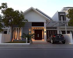Desain rumah 1 lantai di lahan lebar 7,5 meter mewah elegan. Model Desain Rumah Minimalis Modern Sederhana 1 Lantai Supplier Bata Ekspos