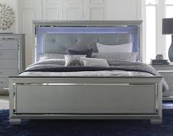 Let me know what yall think about my new room. Homelegance Allura Bedroom Set With Led Lighting Black B1916bk Bed Set At Homelement Com