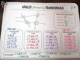 3 1 parallel lines and transversals answers parallel lines cut by a transversal worksheet answers gina. Name That Angle Pair Color Worksheet Gina Wilson