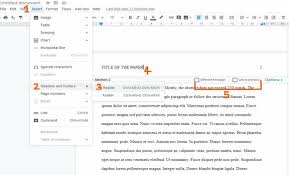 For example, paragraphs formatted with the heading the table of contents is inserted, listing all the headings in the document in outline order, as well as the page number that each heading appears on. How To Create An Apa Format Template In Google Docs With Examples