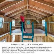 This is a fairly small loft bedroom which enjoys a large picture window in the part of this unique tiny home that looks like an observatory tower. Best Barns 12 Ft X 18 Ft Lakewood Gambrel Engineered Wood Storage Shed Lowes Com Storage Shed Kits Shed With Loft Building A Shed