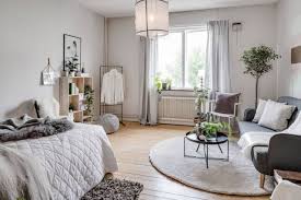 With every decorating choice, consider ways to bring more light into your small sleeping quarters. Small Studio Apartment With A Cool Vibe Daily Dream Decor Apartment Bedroom Decor Small Apartment Decorating Apartment Interior