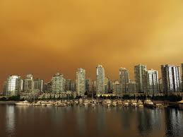 Vancouver—the thick, acrid smoke that's blanketed much of western canada in recent days due to wildfires in the u.s. Health Authorities Say Metro Vancouver S Air Quality Has Dipped To Levels Close To Those Found In Major Chinese Pollut Smoke On The Water Forest Fire Vancouver