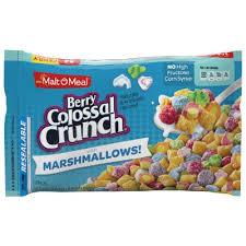 Find quality breakfast products to add to your shopping list or order . Buy Malt O Meal Berry Colossal Crunch Marshmallow American Food Shop