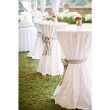 The most common round tables used in weddings and special events and the recommended table linen sizes are as follows 114 Inch Round Polyester Tablecloth
