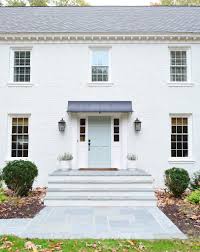 After the door opens there is a small 3x3. What We Ve Changed Since Painting Our Brick House White Young House Love