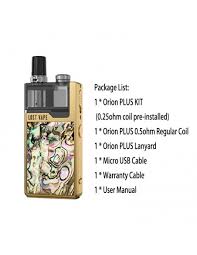 The lost vape orion plus's upgraded dna go chip also uses smart temperature control technology. Lost Vape Orion Plus Dna Pod Kit Vape4ever