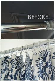 Remove Rust From Shower Curtain Rod Using Soapy Steel Wool Pad Don T Throw It Out During A Remodel Blueandwh Shower Curtain Rods How To Remove Rust Curtains
