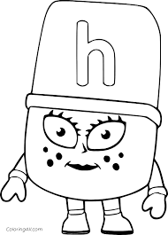 The alphablocks are living letters who discover that whenever they hold hands and make a word. Alphablocks Coloring Pages Coloringall