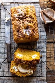 Cream Cheese Swirled Pumpkin Bread With Salted Maple Butter Half Baked Harvest Recipe Pumpkin Banana Bread Pumpkin Bread Food
