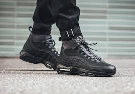 Look Out For The Nike Air Max 95 Sneakerboot Triple Black Kicksonfire Com Nike Shoes Air Max Nike Air Max Nike Air Shoes