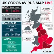 Se întâlnesc cele mai bune. Coronavirus Map Live Uk S Worrying Record Increase In Cases Spike Of More Than 3 000 Uk News Express Co Uk