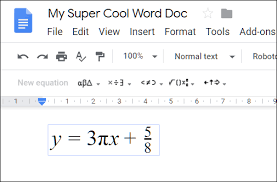 So students can work together on a story, a script for a play, or any other kind of group writing project. How To Use The Equation Editor In Google Docs