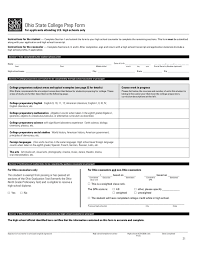 Ohio State University Application Form For Admission Free Download