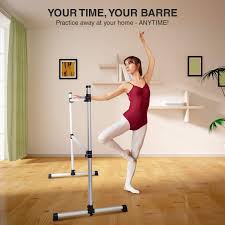 Fully adjustable, the top bar can be extended from 1.9ft to 5ft from the floor, all with a simple twist of the knob. Ballet Barre Portable For Home Double Freestanding Ballet Bars 4 Height Adjustable 29 Base Anti Slip Light Weight Sturdy Rust And Smell Free Fitness Bar With Dance Stretch Band Carry Bag Buy