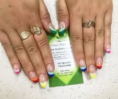 Greennailsalon On Instagram Summernails Frenchnails Gelnails Nycnails Greennailsalon Nyc Nails Green Nails French Nails