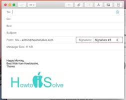 How To Add Email Signature With Image In Macos Sierra Mail App Email Signatures Html Email Signature Signature