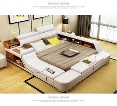 سرير الجلد الحديث سرير مزدوج 1 8 متر سرير نظام تخزين سرير الزواج سرير ناعم السرير المربح غرفة نوم bed design bedroom design cool kids bedrooms