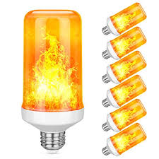 The flickering of led lights is, as was described above, caused by the alternating current of your electricity supply. Led Flame Effect Light Bulb 6 Pack Upgraded 4 Modes Flame Light Bulbs With Upside Down E26 Base Flickering Light Bulbs Flickering Lights For Indoor Outdoor Festival Party Christmas Decoration Buy Online In