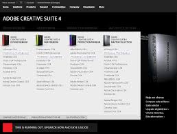 Adobe Creative Suite Dynamic Comparison Chart Curioux Blog