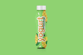 Download Tall Liquid Yogurt Bottle Mockup Mockupslib