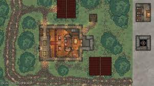 Lmop Phandalin Building Townmaster S Hall 37 X 24 Battlemaps Fantasy Map Making Lost Mines Of Phandelver Building Map
