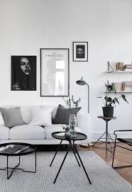 Minimalist Monochrome Living Room Decor Black And Silver Living Room Idea Minimalist Living Room Decor Living Room Scandinavian Minimalist Living Room Design