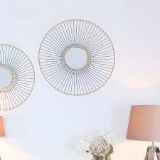 Check spelling or type a new query. Gold Metal Wall Art With A Round Mirror 76cm Picture Perfect Home