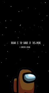 Brown Crewmate Among Us Wallpaper In 2020 Aesthetic Wallpapers Iphone Wallpaper Wallpaper