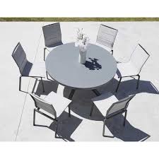 Aménagement jardin salon de jardin salon de jardin en aluminium. Salon De Jardin Avec Table Ronde Anthracite D 140 X 74 Cm Achat Vente Ensemble Table Et Chaise De Jardin Salon De Jardin Avec Table Cdiscount