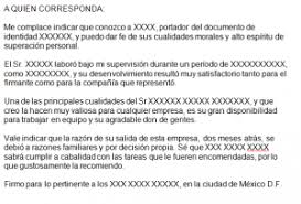 Sin coste para ti, puedes bajar una plantilla o utilizar nuestro generador gratuito en pdf. Ejemplo De Carta De Recomendacion Laboral Pdf Modelo De Informe