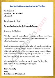 2.write an application to the headmaster praying for leave of absence on account of your illness. Sick Leave Application Format Samples Tips For Employees Students