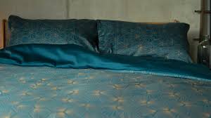 Actually, all shades of blue are said to positively communicate feelings of tranquility, calm and relaxation. Luxury Dark Teal Bedding Hexagon Natural Bed Company Teal Bedding Teal Duvet Cover Teal Bedding Sets