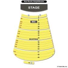 Red Rocks Seating Chart With Numbers Country Fest Seating