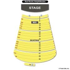 red rocks seating chart with numbers country fest seating