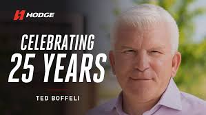Celebrating 25 years of dedication and leadership from Ted Boffeli! Ted has  worn many hats over the years, and today he guides HODGE as our CFO. His  contributions have shaped our success