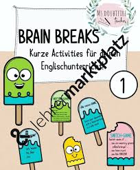 Brain Breaks Activities Fur Kurze Pausen Im Englischunterricht Warm Up Unterrichtsmaterial Im Fach Englisch Englischunterricht Unterrichtsmaterial Englisch