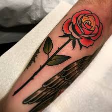 Roses are often associated with women. Dave Wah Tattoo Artist Baltimore Maryland