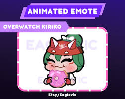 Animated Emote Overwatch Kiriko Eating Donut Overwatch New - Etsy