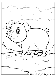 Get the markers out and make an average day a little more magical (for free!) by printing out a few of our favorite fairy, rainbow, and baby unicorn coloring pages. Pig Coloring Pages
