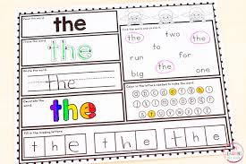 The pre k homework calendar was created to improve your child's social and emotional development, literacy skills, math skills and creativity. Free Printable Pre K Sight Word Worksheets