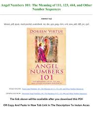 Please copy and paste this embed script to where you want to embed. Book Angel Numbers 101 The Meaning Of 111 123 444 And Other Number Sequences Full Books Flip Ebook Pages 1 3 Anyflip Anyflip
