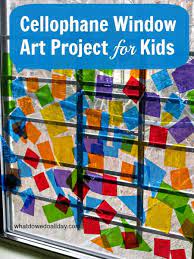 Kids Stained Glass Window Art Project Window Art Projects Glass Window Art Stained Glass Window Art